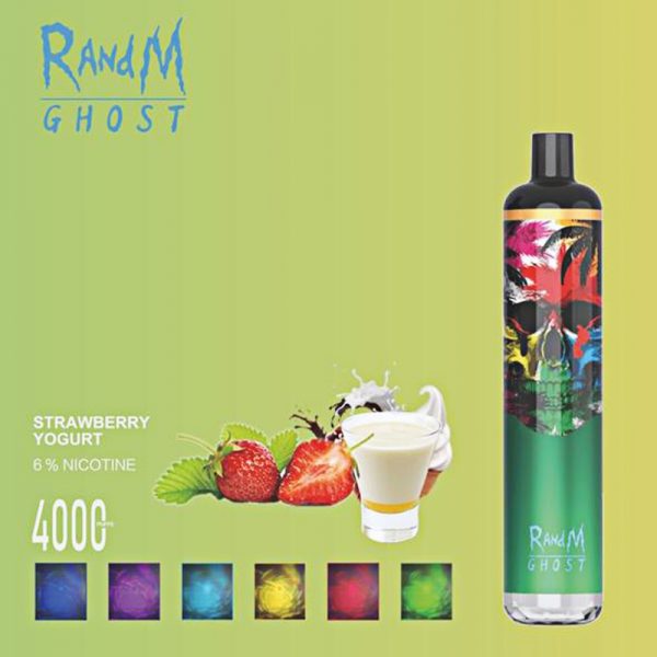 RandM Ghost Disposable Vape Pod Device Wholesale (RGB Lights 4000 Puffs) - Image 6