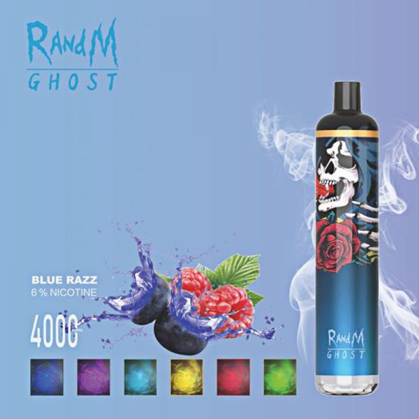 RandM Ghost Disposable Vape Pod Device Wholesale (RGB Lights 4000 Puffs) - Image 8