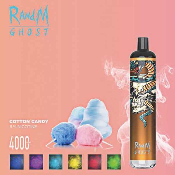 RandM Ghost Disposable Vape Pod Device Wholesale (RGB Lights 4000 Puffs) - Image 9