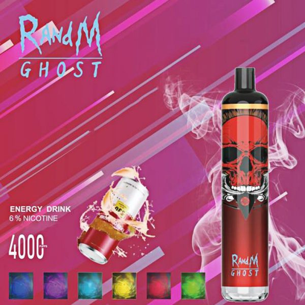 RandM Ghost Disposable Vape Pod Device Wholesale (RGB Lights 4000 Puffs) - Image 10