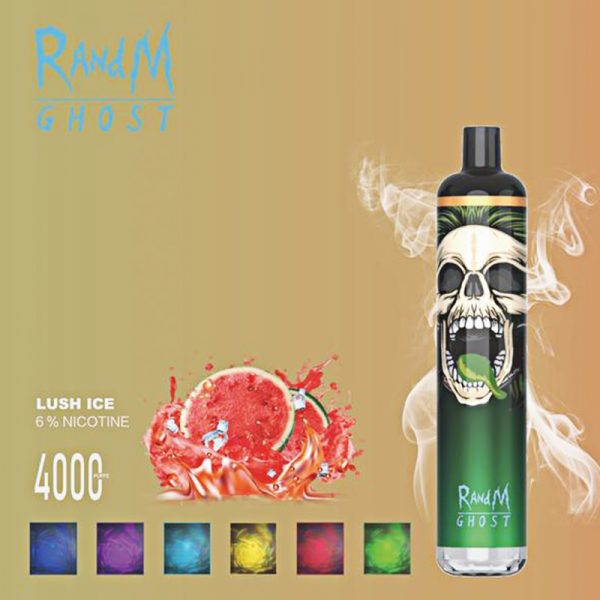 RandM Ghost Disposable Vape Pod Device Wholesale (RGB Lights 4000 Puffs) - Image 11