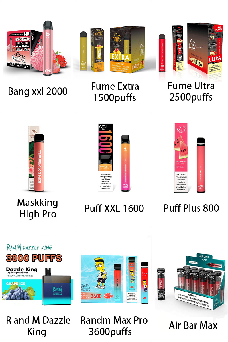 Newest 10 Flavors Aim Fire 1000 Puff Bar Puff XXL New Disposable E Cigarette