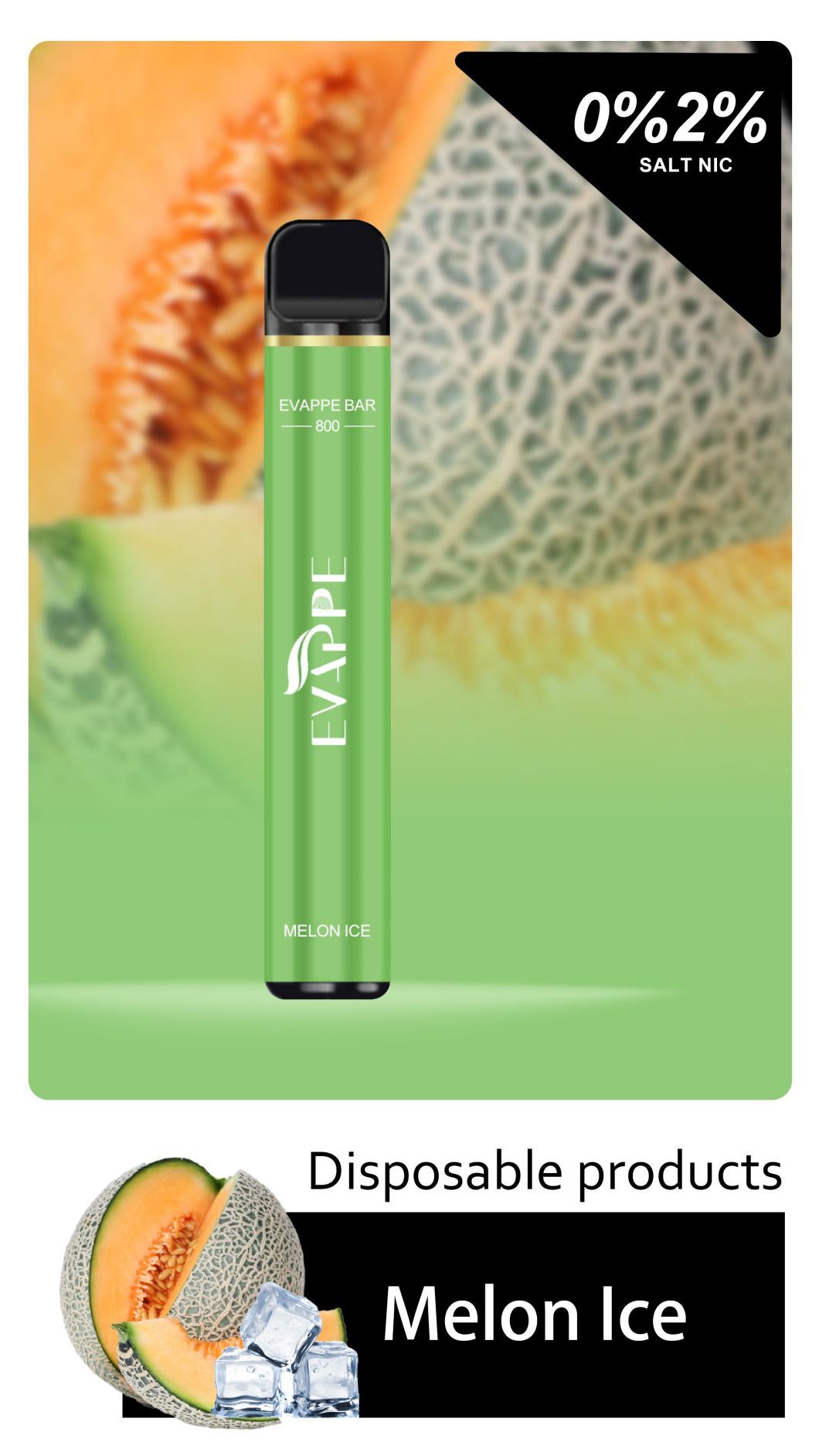 Evappe Bar 800 Puffs Mesh E Vape Manufacture Great Flavor and Vape Pen Kit Wholesale Disposable Vape