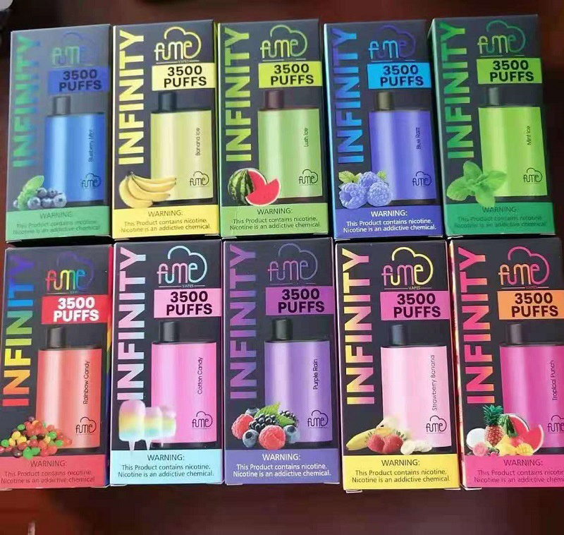 Fume Infinity Disposable E Cigarettes 1500mAh Battery Capacity 12ml with 3500 Puffs Vs Fume Ultra