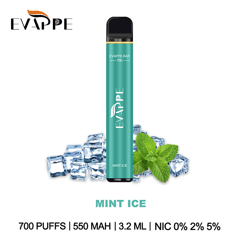 Hot E-Cigarette 700puff Disposable Electronic Cigarette Puff Bar Evappe Bar 0% 2% 5% Nic Elux