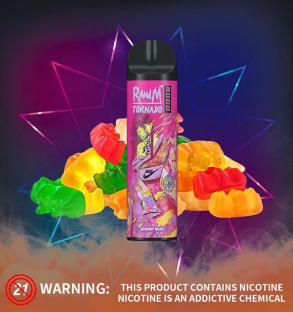 8000 Puffs Type-C Rechargeable Disposable Vape New Launched Leading Market Randm Tornado 0%, 2%, 3%, 5% Nicotine Disposable Vape - Image 7