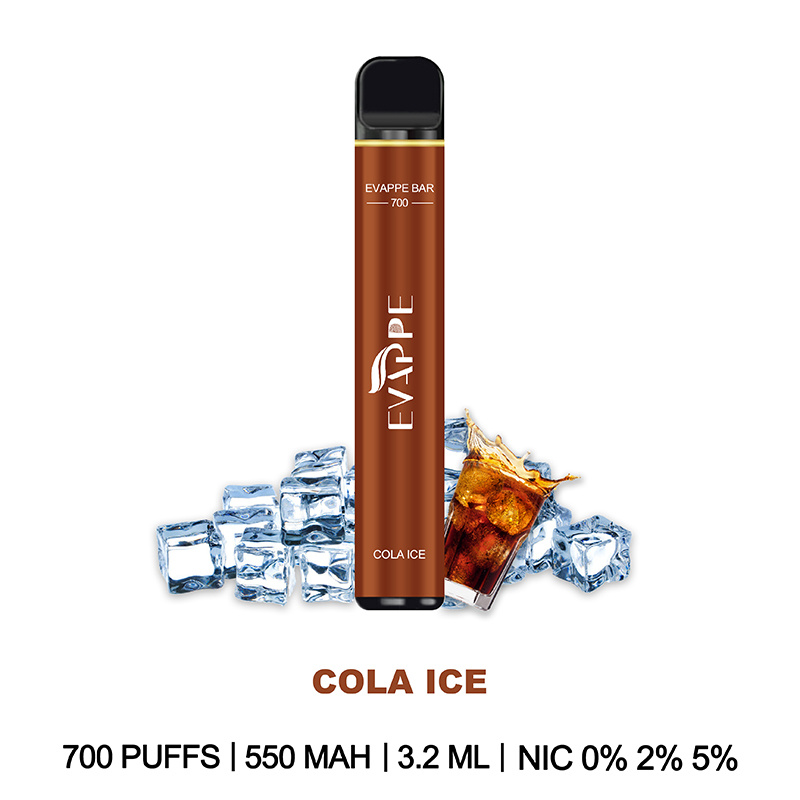 Various Flavours Multiple Colors 0% 2% 5% Nic Evappe Bar 700 Puffs Vape Pod Puff Plus Puff Bar Plus Elux