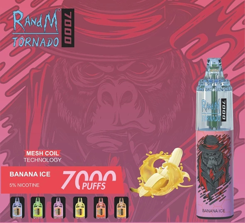 Popular Randm Tornado E Cigarette 7000puffs Disposable Vape Starter Kit Vape Pen