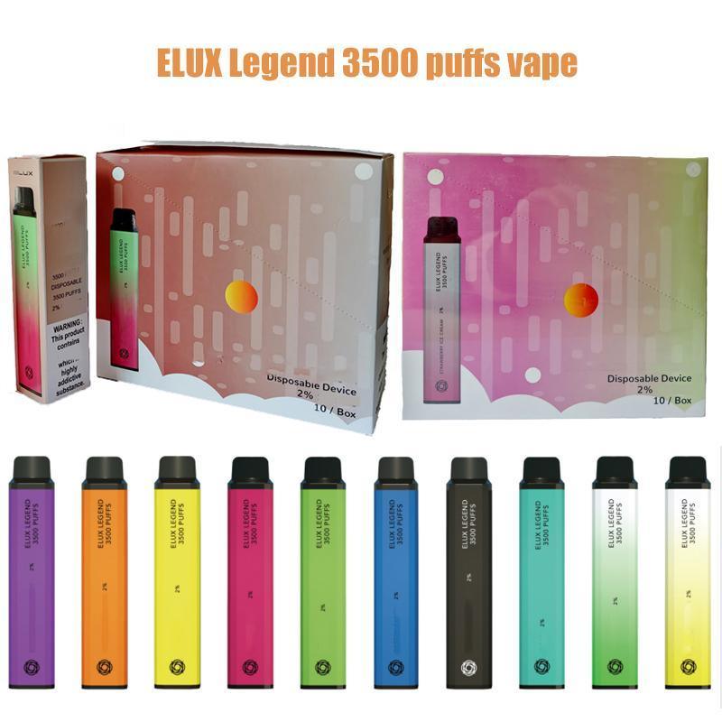 Wholesale Flavors Disposable Vape Pen Elux Legend 3500 Puffs OEM ODM Available