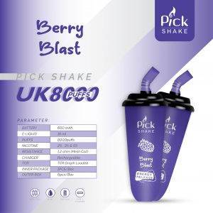 Pick Shake 8000 Puffs 16 ml Rechargeable E-cigarette Hot Sale 9 Flavors